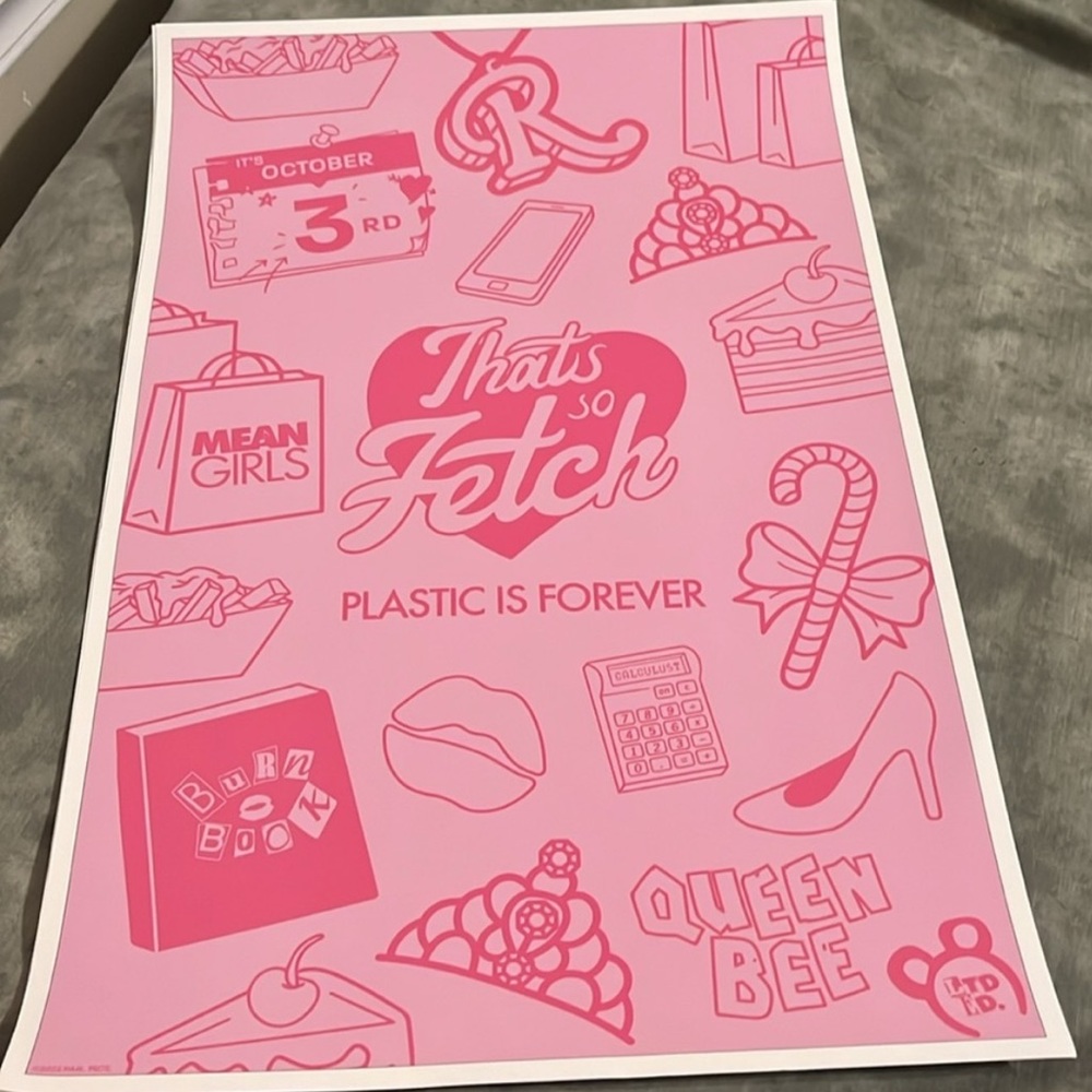 Means Girls Bundle: NY World Premiere Tics, Poster Playbill Lindsay BONUS 1/24 - Picture 5 of 16